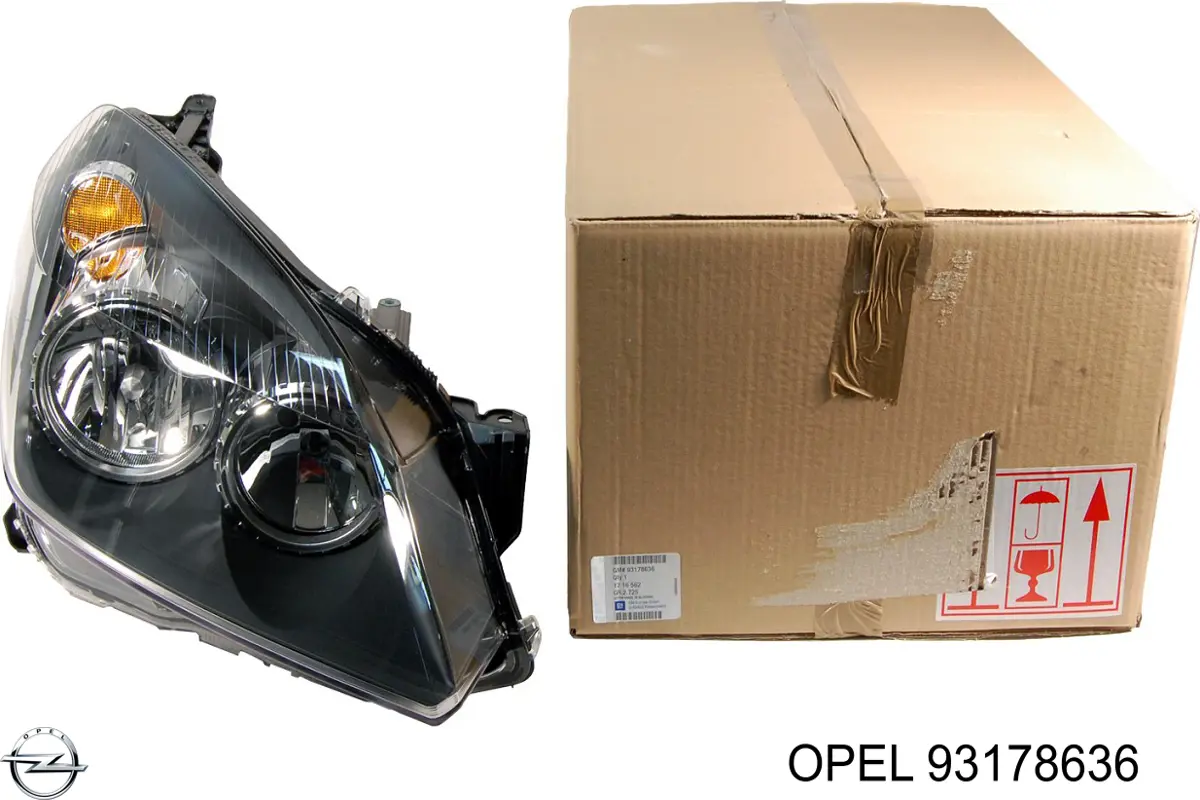 Фара права 93178636 Opel