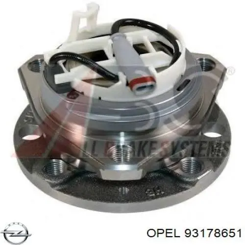 Маточина колеса передня Opel 93178651 ціна, від 92.18 USD