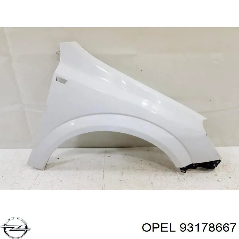 Крило переднє праве Opel 93178667 ціна, від 33.97 USD