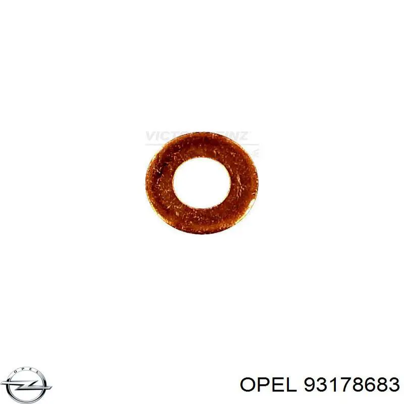 Ущільнююче кільце форсунок інжектора Opel 93178683 ціна, від 1.48 USD