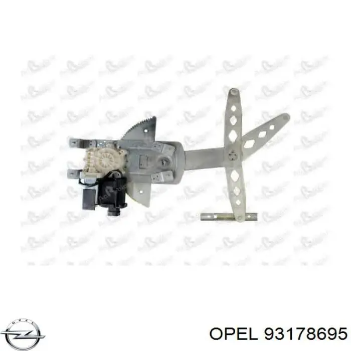 Купити 93178695 Opel Механізм стеклопідйомника водійських дверей