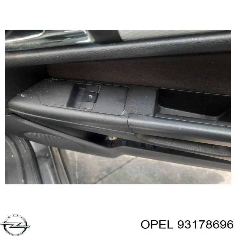 93178696 Opel механізм склопідіймача двері передньої, правої