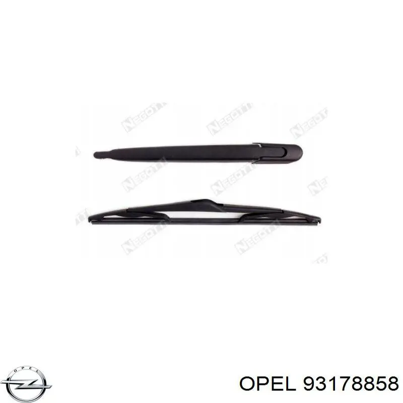 93178858 Opel важіль-поводок склоочисника заднього скла