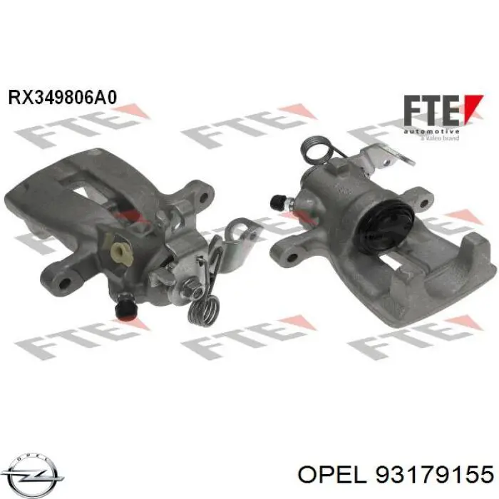 Купити 93179155 Opel Супорт задній правий