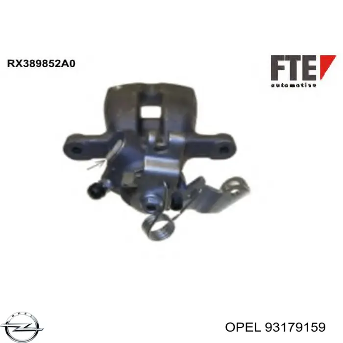 93179159 Opel Супорт гальмівний задній правий