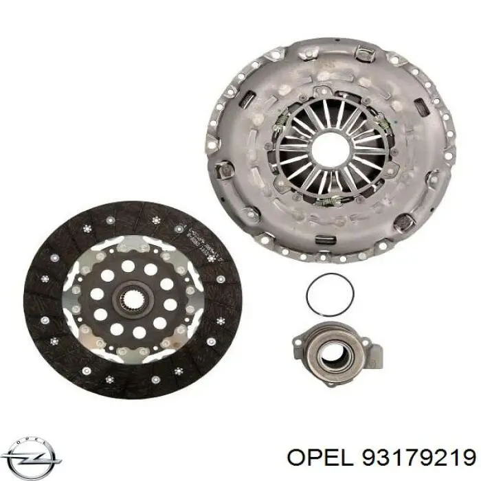 Купити 93179219 Opel Комплект зчеплення (диск, корзина, підшипник)