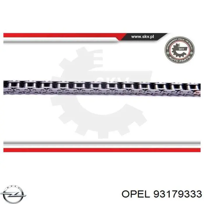 Ланцюг ГРМ, комплект Opel 93179333 ціна, від 71.97 USD
