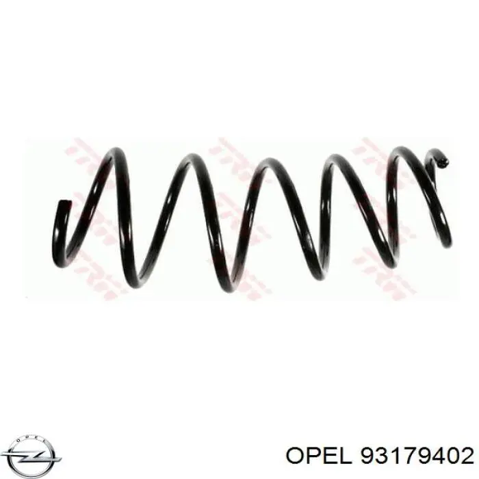 Пружина передня Opel 93179402 ціна, від 32.56 USD