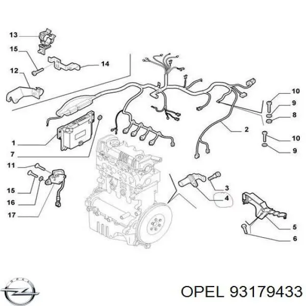 Датчик обертів колінвалу Opel 93179433 ціна, від 13.69 USD