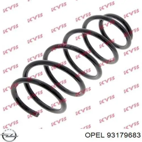 93179683 Opel Пружина амортизатора передняя