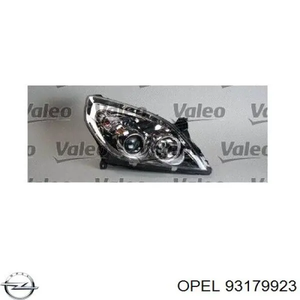 Купити 93179923 Opel Права блок фара