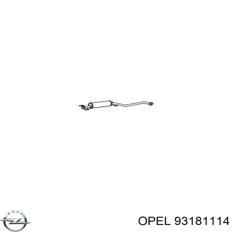 Глушник Opel 93181114 ціна, від 50.02 USD