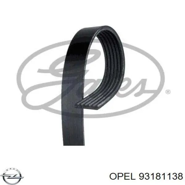 93181138 Opel Поліклиновий ремінь