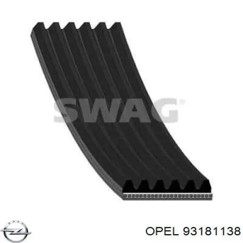 Купити 93181138 Opel Ремінь генератора