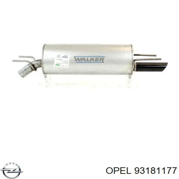 93181177 Opel Глушник, задня частина