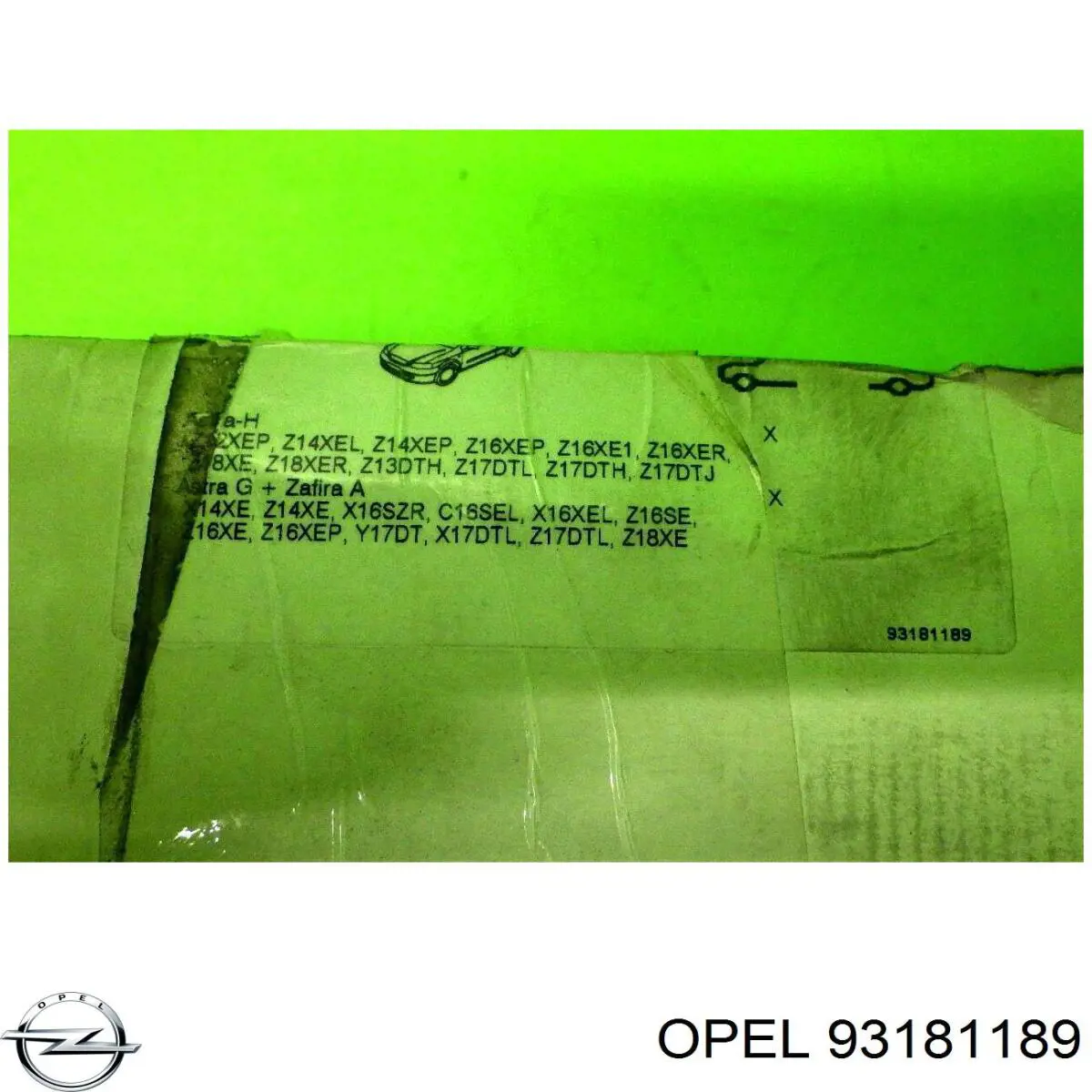Гальмівні колодки Opel 93181189 ціна, від 24.40 USD