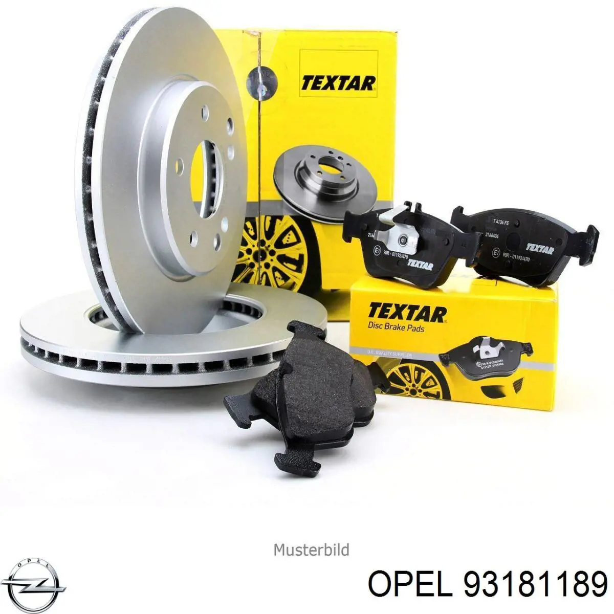 93181189 Opel Передні гальмівні колодки