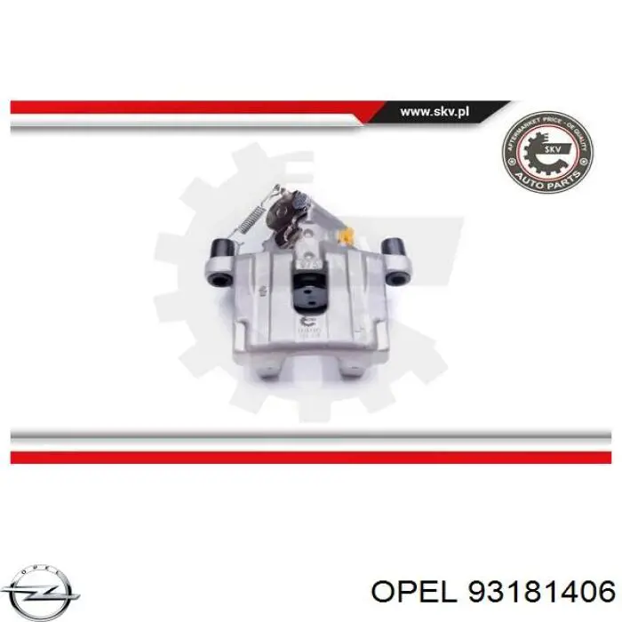 Супорт гальмівний задній лівий Opel 93181406 ціна, від 57.48 USD