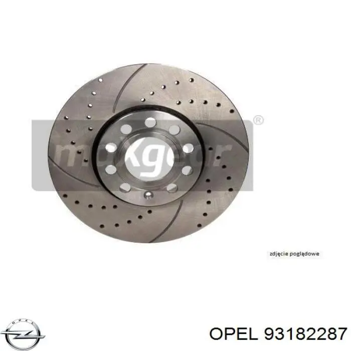 Задні дискові гальма Opel 93182287 ціна, від 37.65 USD