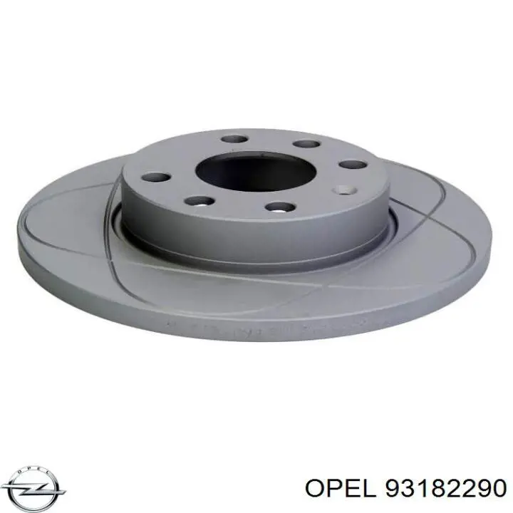 Диск переднього гальма Opel 93182290 ціна, від 15.84 USD