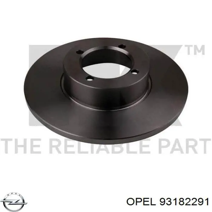 Диск гальмівний передній Opel 93182291