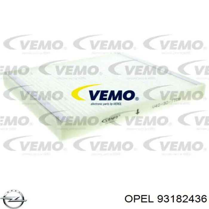 Купити 93182436 Opel Фільтр салону вугільний
