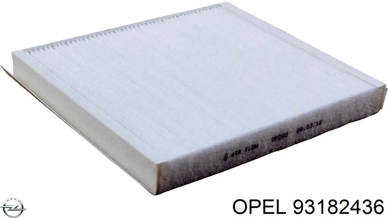 Фільтр повітряний обігрівача Opel 93182436 ціна, від 4.12 USD
