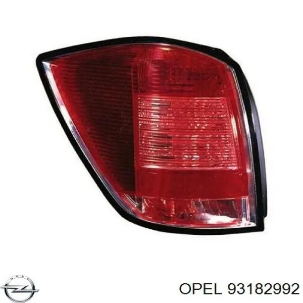 93182992 Opel ліхтар задній лівий
