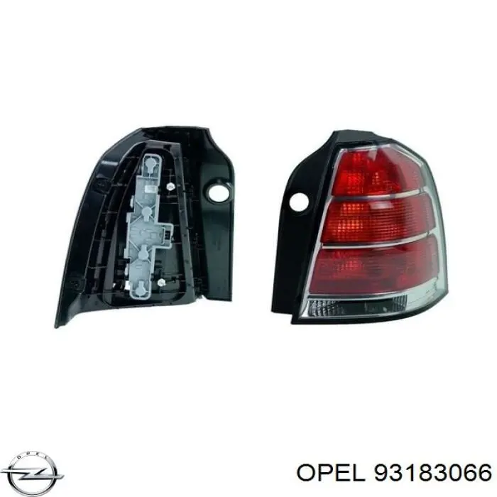 93183066 Opel Ліхтар задній правий