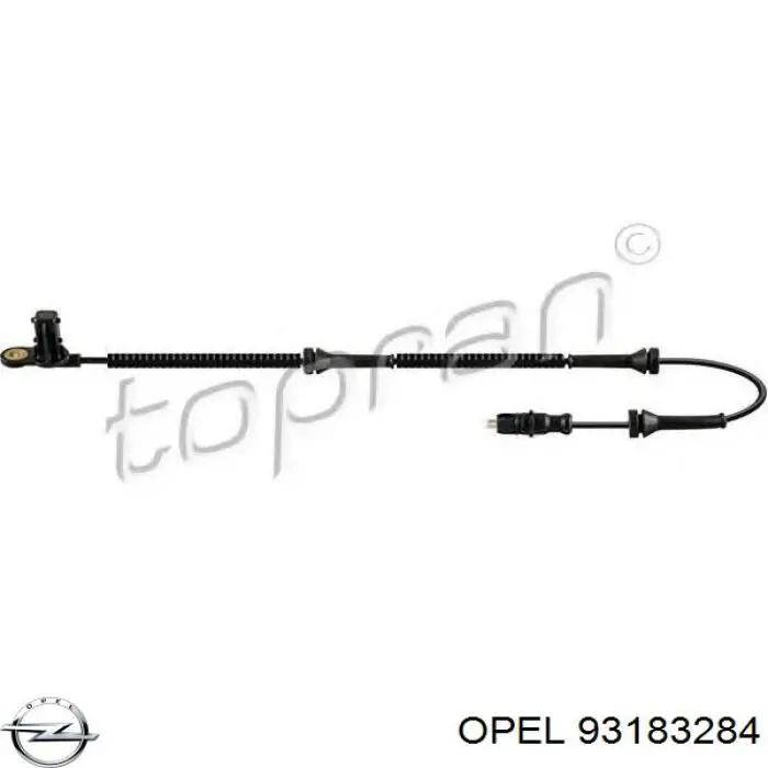 Датчик ABS передній Opel 93183284 ціна, від 17.26 USD