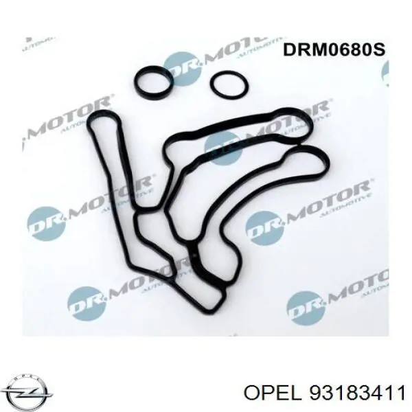 Прокладка радіатора масляного Opel 93183411 ціна, від 3.48 USD