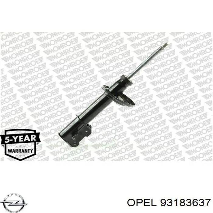 Амортизатора передній лівий 93183637 Opel