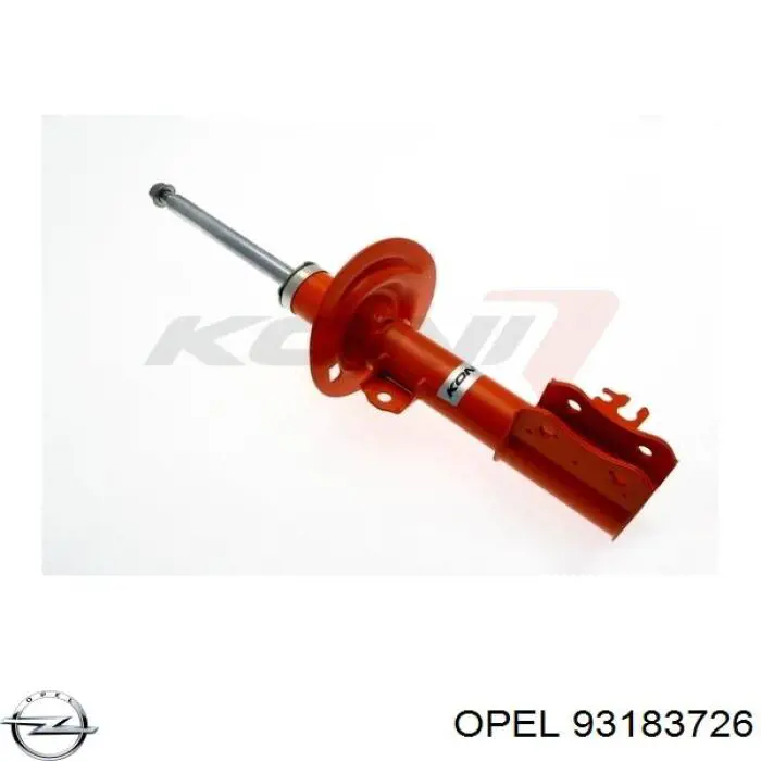 Амортизатор передній, правий Opel 93183726 ціна, від 50.74 USD