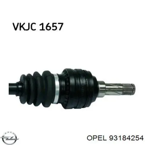 Привід передній лівий Opel 93184254 ціна, від 67.60 USD