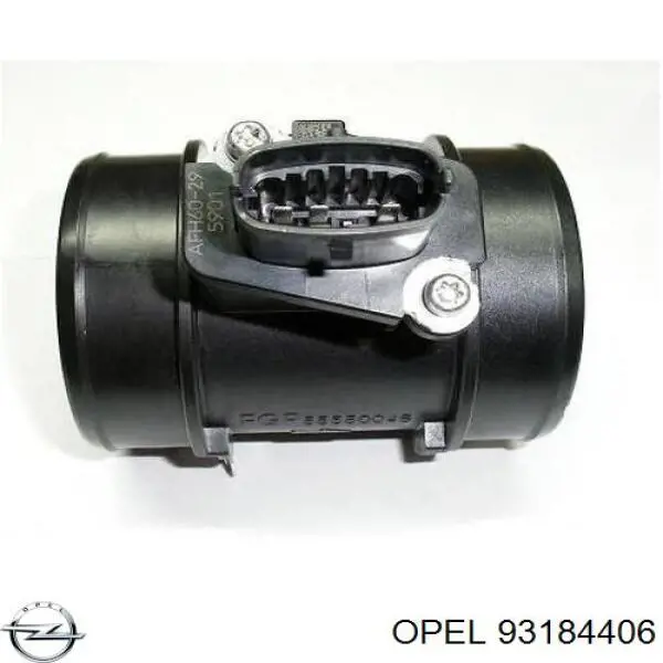 93184406 Opel датчик потоку (витрати повітря, витратомір MAF - (Mass Airflow))