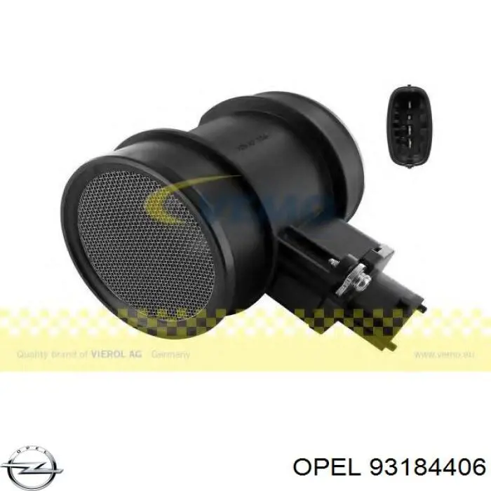 Датчик масової витрати повітря Opel 93184406 ціна, від 90.01 USD