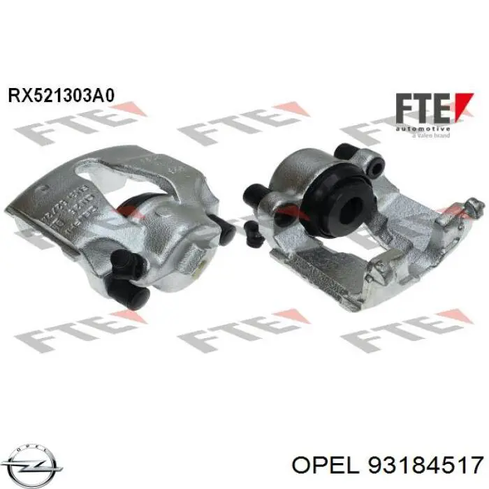 Супорт гальмівний передній лівий Opel 93184517 ціна, від 42.70 USD