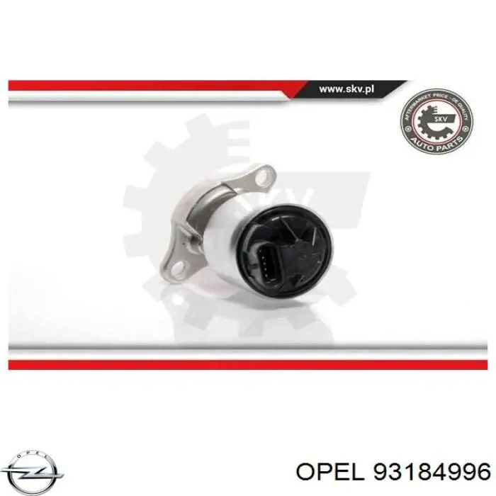 Клапан EGR Opel 93184996 ціна, від 43.86 USD