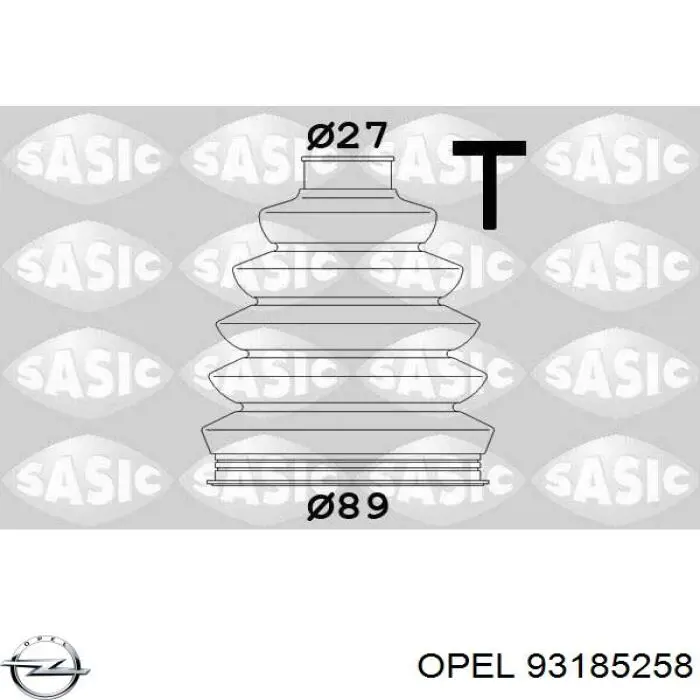 Пильник ШРУСа внутрішній, передній піввісі 93185258 Opel