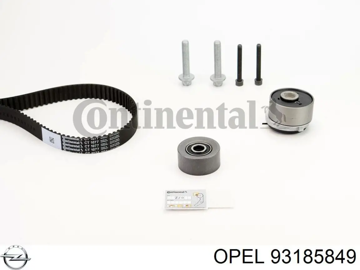 Комплект ГРМ Opel 93185849 ціна, від 160.63 USD