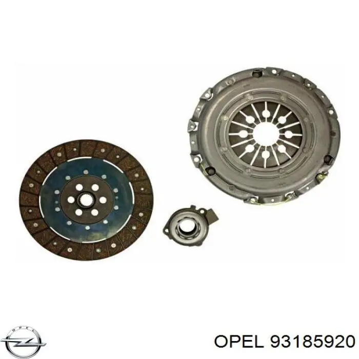 Купити 1606409 Opel Комплект зчеплення (диск, корзина, підшипник)
