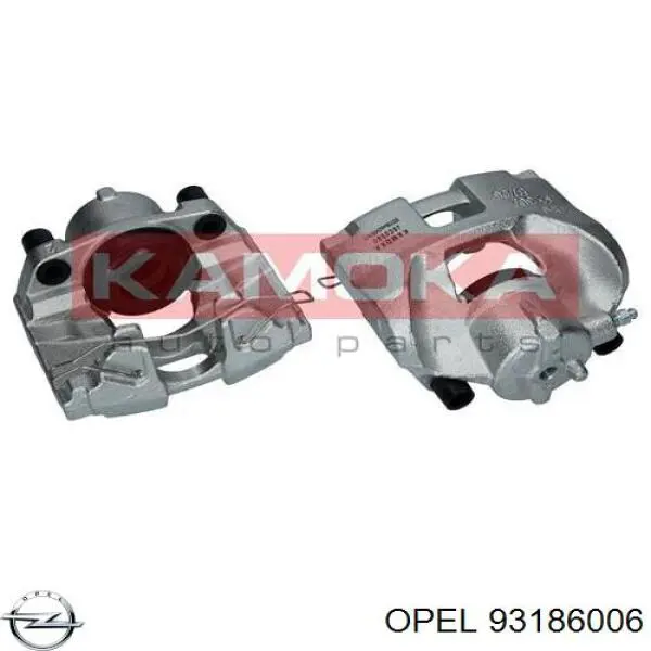 93186006 Opel Супорт гальмівний передній правий