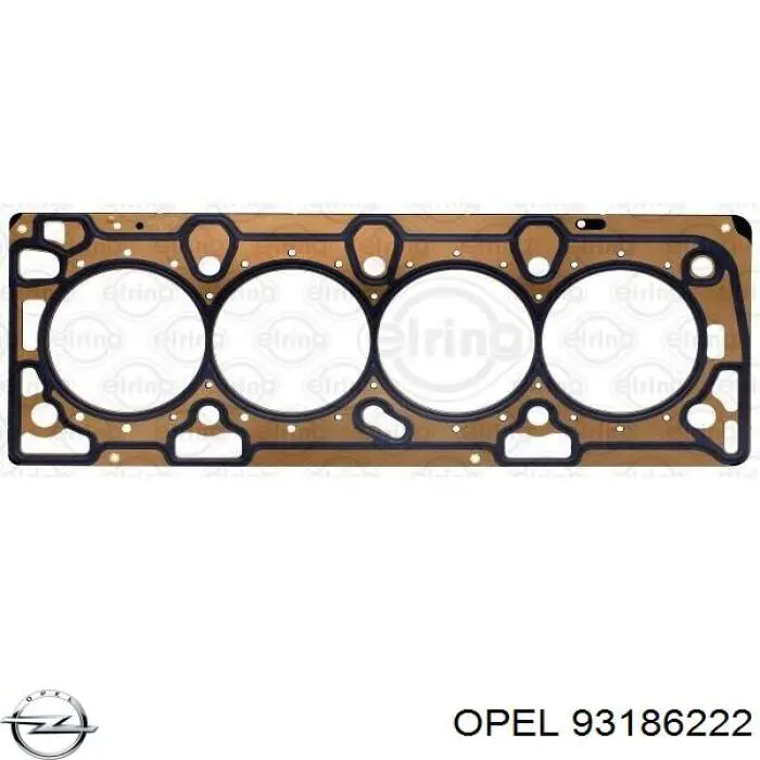 93186222 Opel прокладка головки блока циліндрів (гбц)