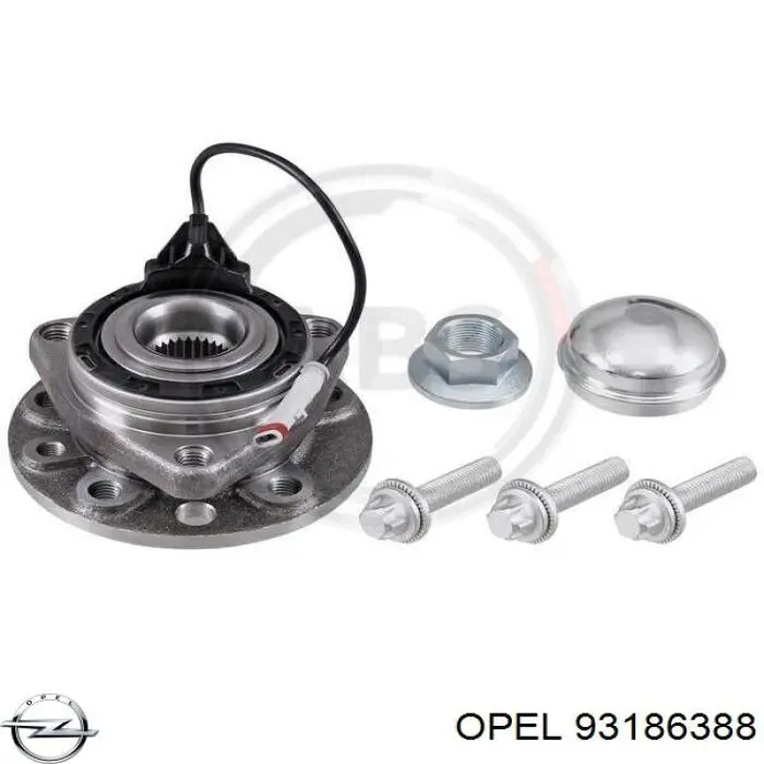 Купити 93186388 Opel Маточини передніх коліс
