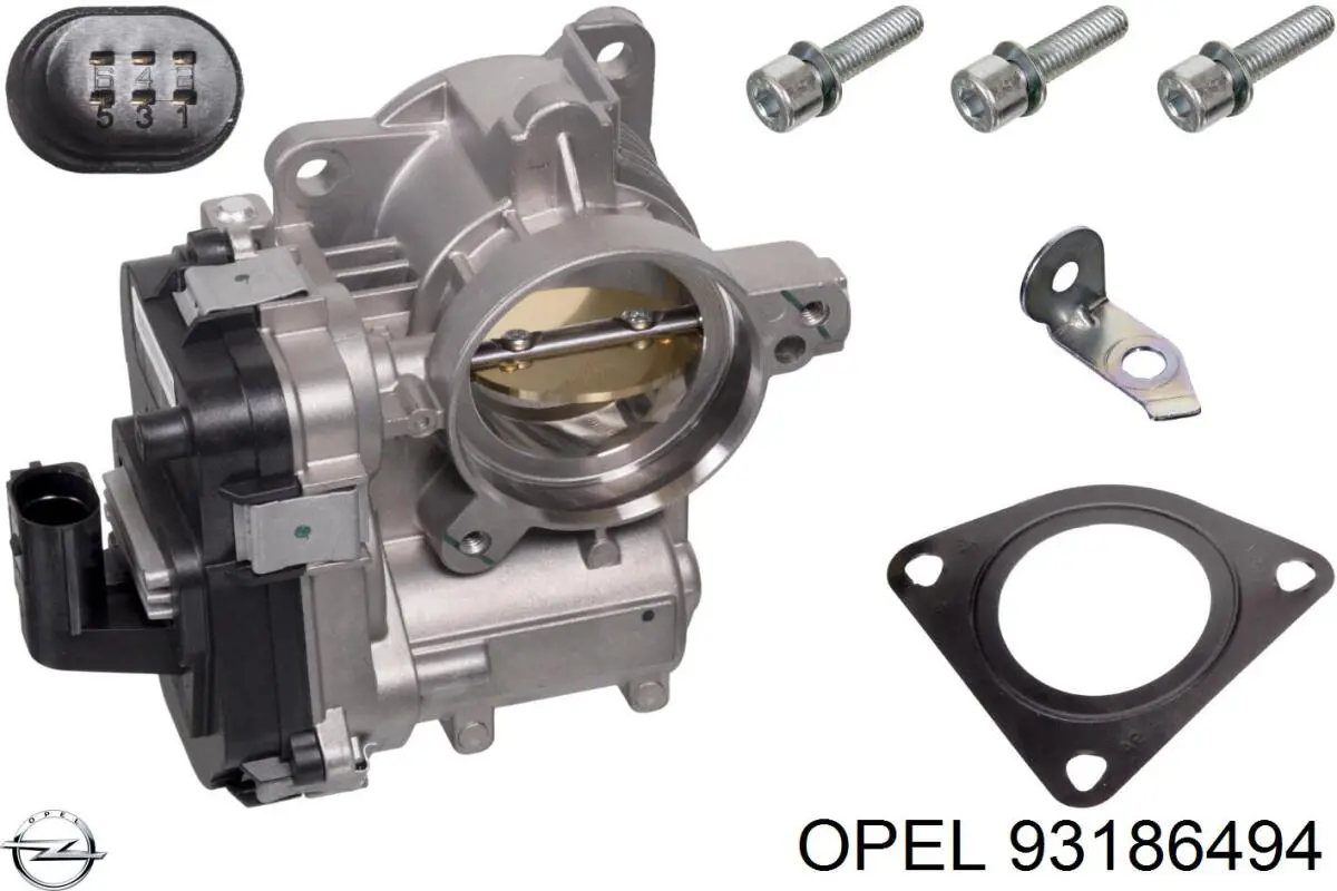 Купити 93186494 Opel Дросільна заслінка
