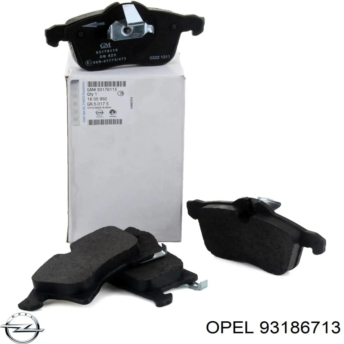 Гальмівні колодки Opel 93186713 ціна, від 24.40 USD