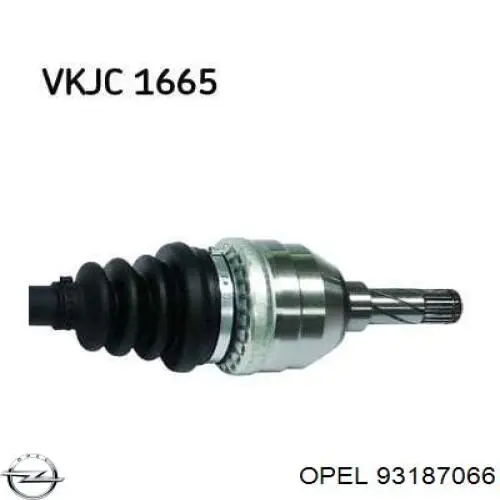 93187066 Opel Привід передній правий