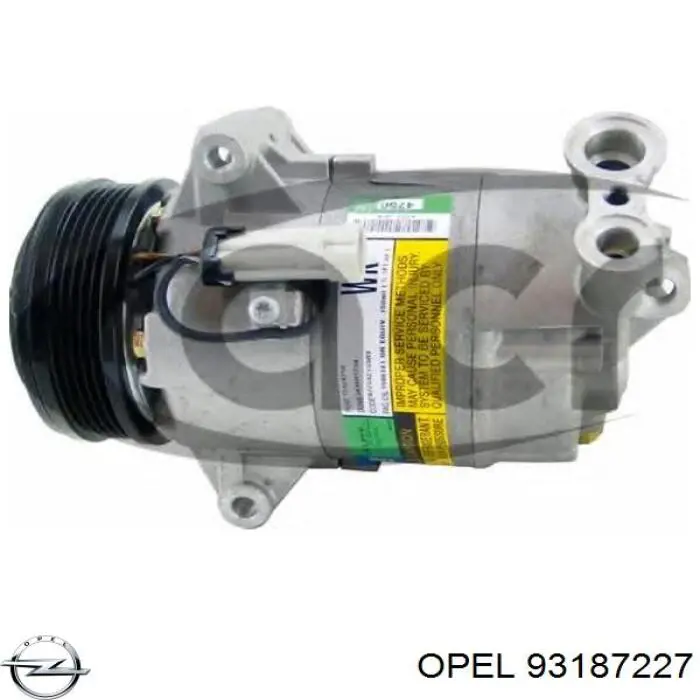 Компресор системи кондиціювання Opel 93187227 ціна, від 161.98 USD