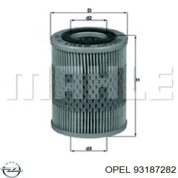 Масляний фільтр двигуна Opel 93187282 ціна, від 6.01 USD