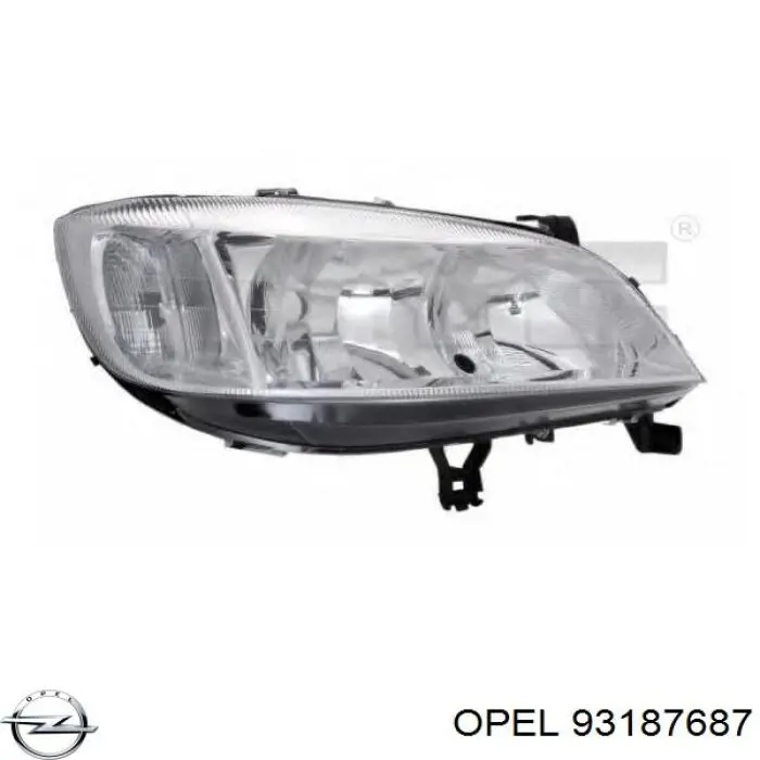 Купити 1216650 Opel Права блок фара